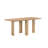 Coral Sculpted Leg Rectangular Wood Dining Table-1042394032