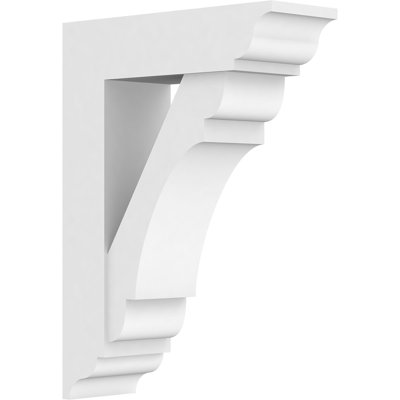 5"W x 16"D x 22"H Standard Olympic Architectural Grade PVC Bracket with Traditional Ends