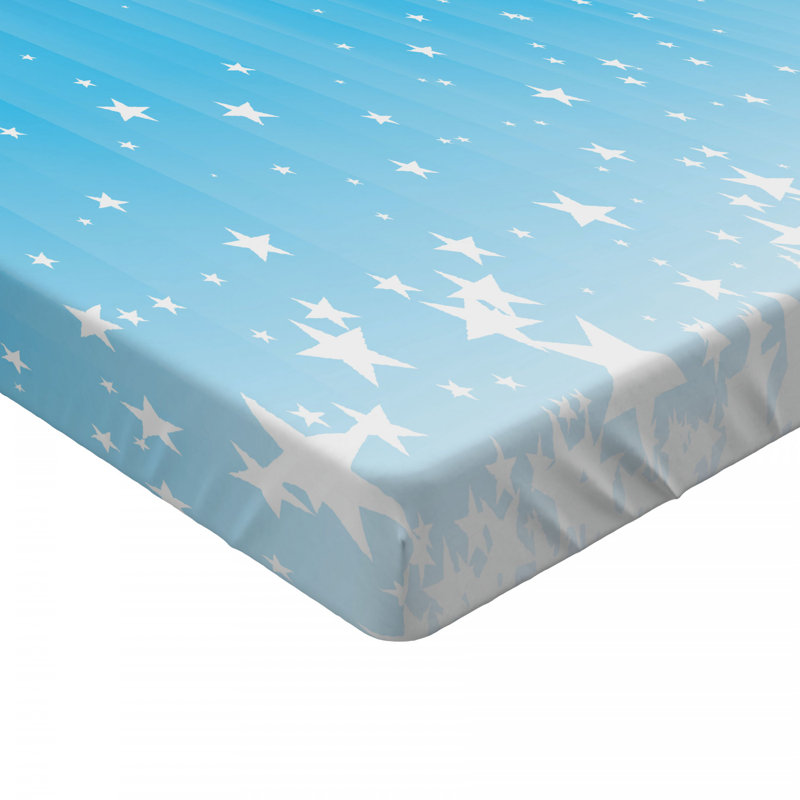 Abstract Microfiber Fitted Sheet, Queen Fitted Sheet