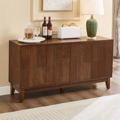 56" Sideboard Buffet Cabinet TV Stand For Living Room, Dining Room, Entryway