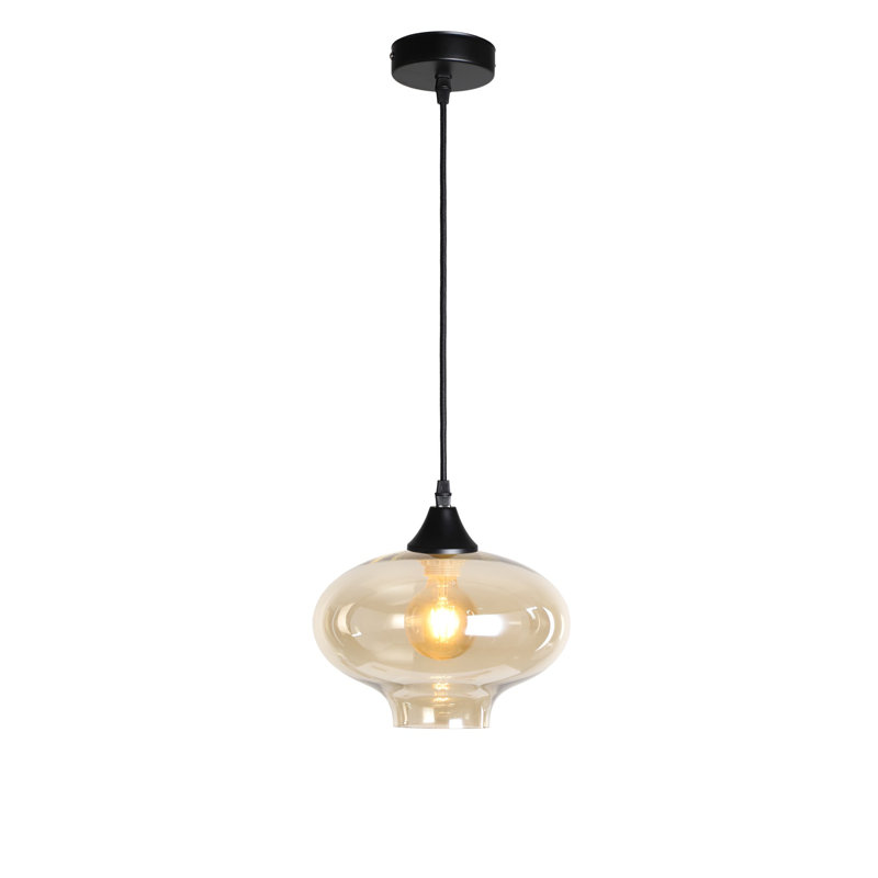 Aevah 1 - Light Pendant, Black, Amber