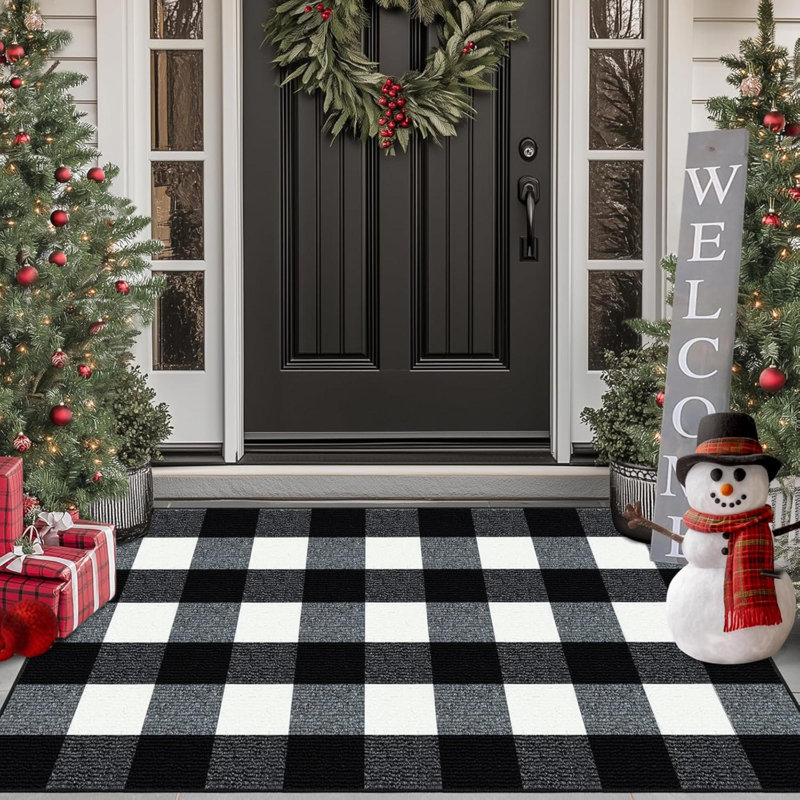 Tapis d'extérieur à carreaux Buffalo, L 20 po x L 59 po