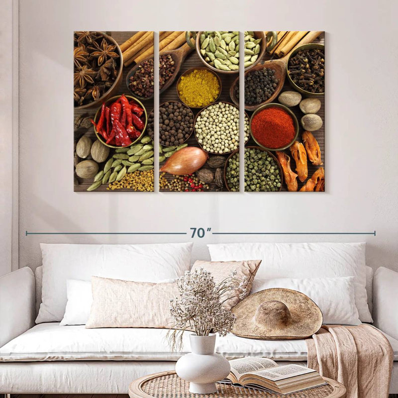 Yarlin Natural Spices, 32" H x 50" W