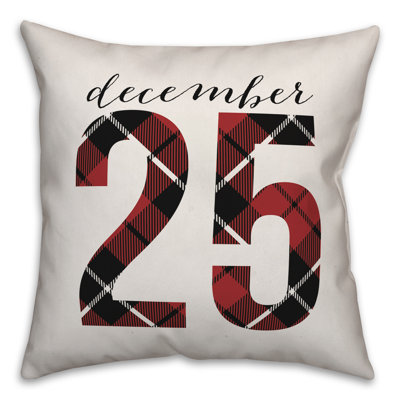  December 25 Throw Pillow
