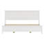 Lit plateforme en bois massif d'inspiration scandinave avec sommier à lattes robuste - élégant et robuste-1006537423