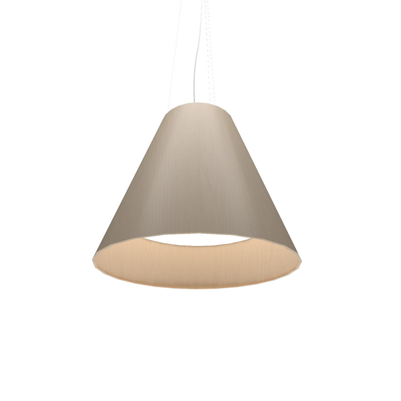 1 - Light LED Pendant, Organic Cappuccino