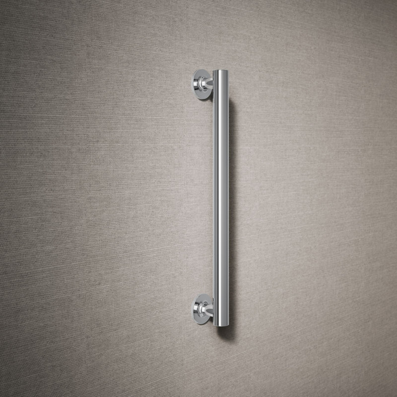 Purist Grab Bar, 18"W, Polished Stainless