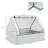 Garden Bed With Mini Greenhouse, Galvanized Outdoor Planter Box With Cover-115824056