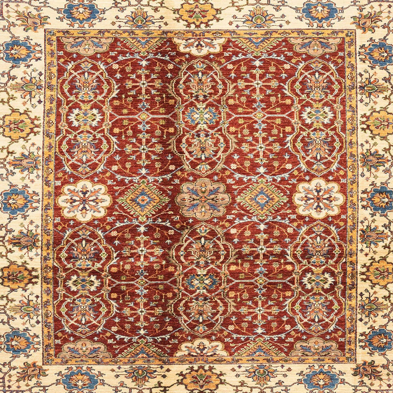 Abstract Indoor Rug, Square 3'