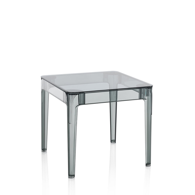 Britani Glass Top Dining Table, Grey