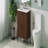 30" Bathroom Vanity With Ceramic Sink, Equipped With Vertical Pulls And Full-Extension Drawers, Freestanding Bathroom Vanity With Soft Close Drawer Slides, Fluted Design-945231395