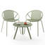 Ensemble de conversation 3 pièces bistro avec table basse ronde-443986856