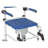 Aluminum Shower Mobile Commode Transport Chair