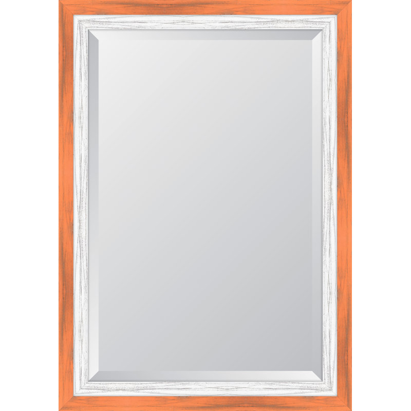 Miroir mural Brodnax, H 42 po x l 30 po, Orange