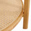 Table ronde ronde à deux couches avec motif tissé en rotin - Style chinois