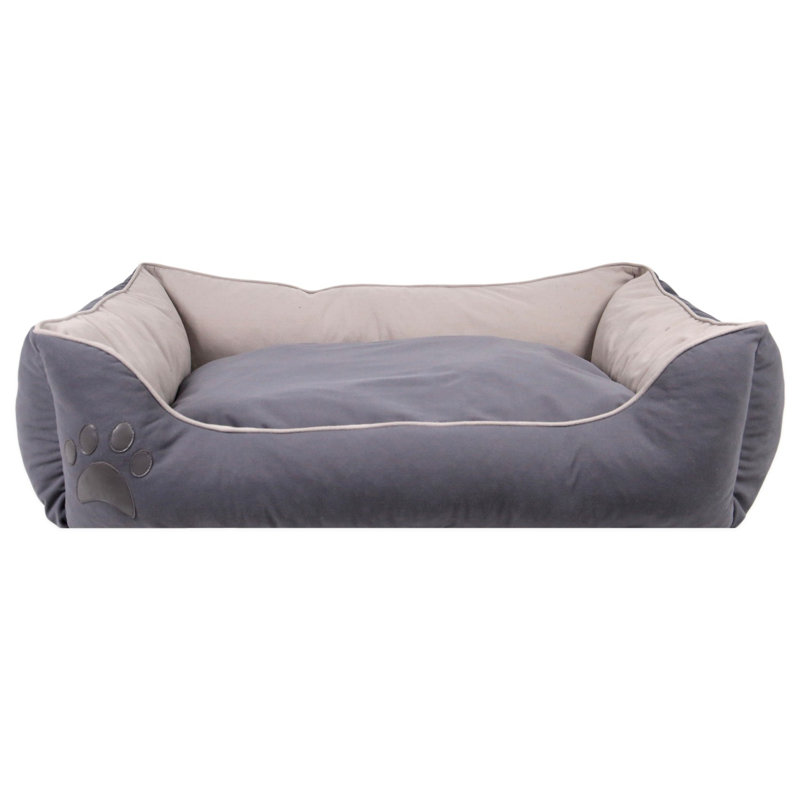 Lit pour animaux Helky, Gris/beige, L 23,6 po x l 15,7 po