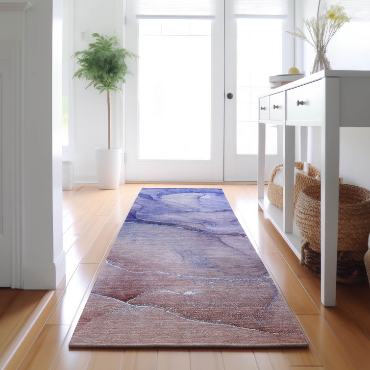 Premium Machine Washable Cerrito AMF508 Navy Rug