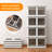 4 Tier Stackable Foldable Storage Bins with Lid and Wheels (Set of 4)