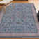 Sarok All-Over Persian Machine-Washable Blue/Red/Brown Rug