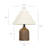 1-Light Ceramic Table Lamp with Linen Shade