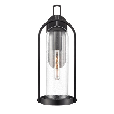 Applique murale d'extérieur 1 lumière Amberlie - Noir thermolaqué