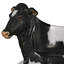 Holstein Cow Sculptural Bench