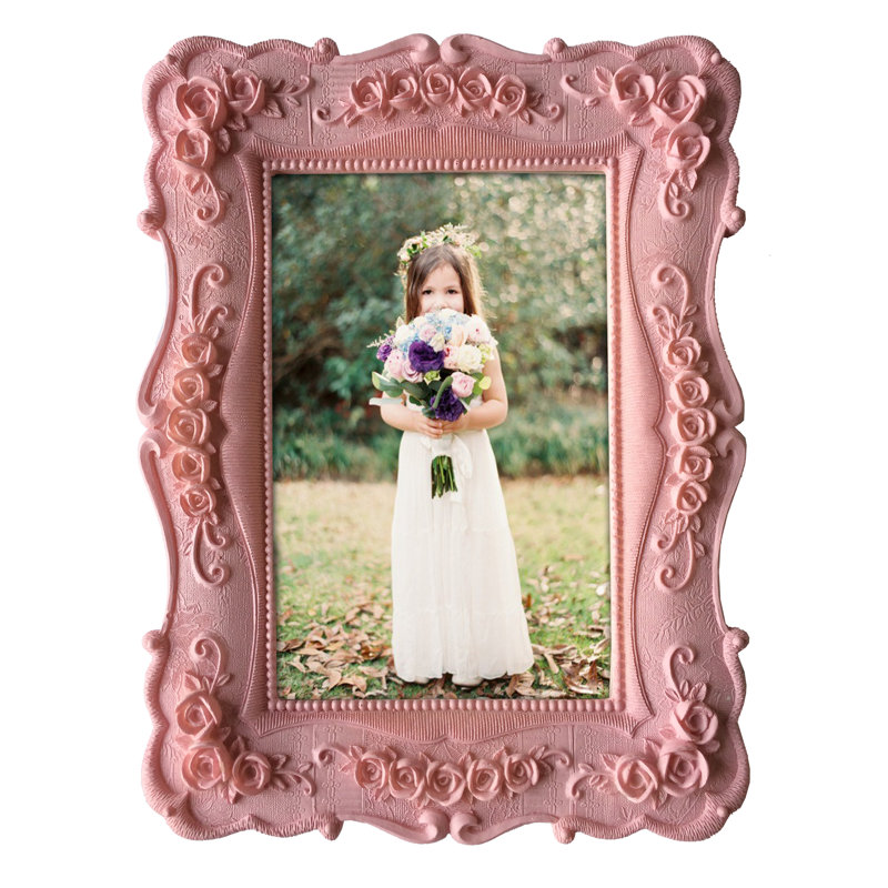 Yulita Matte Picture Frame, Pink