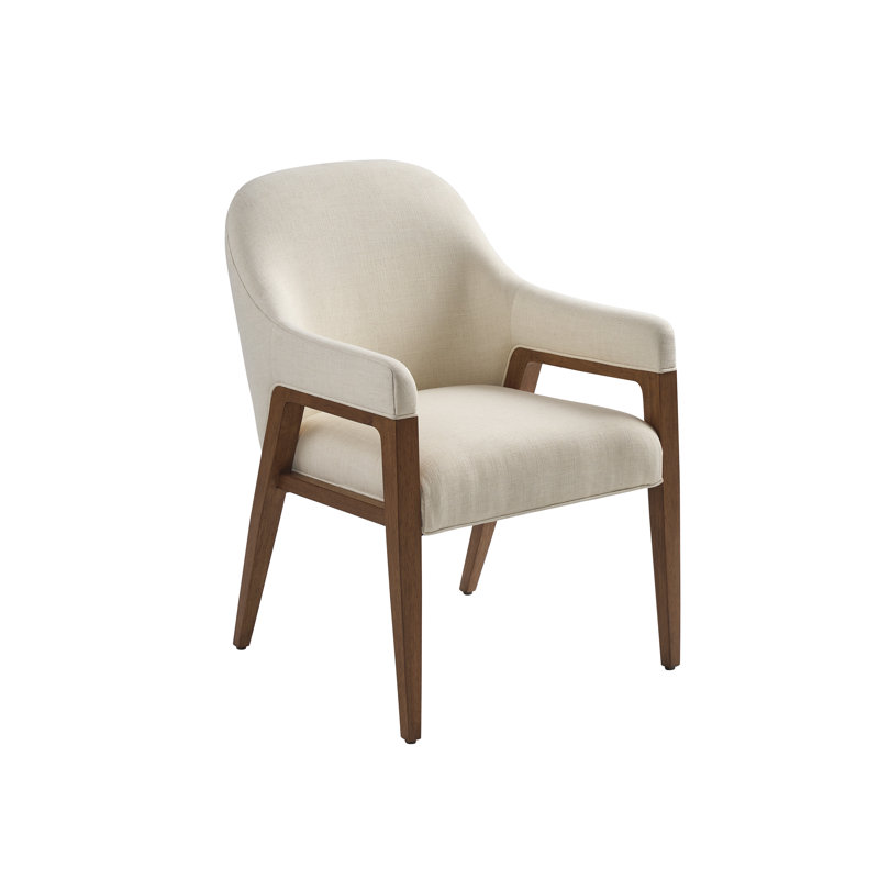 Chaise rembourrée La Costa, Mélange de polyester ivoire