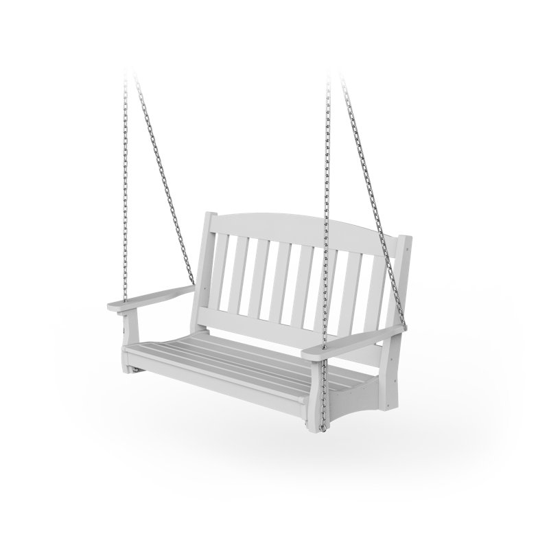 Alister 2 Person Porch Swing, White