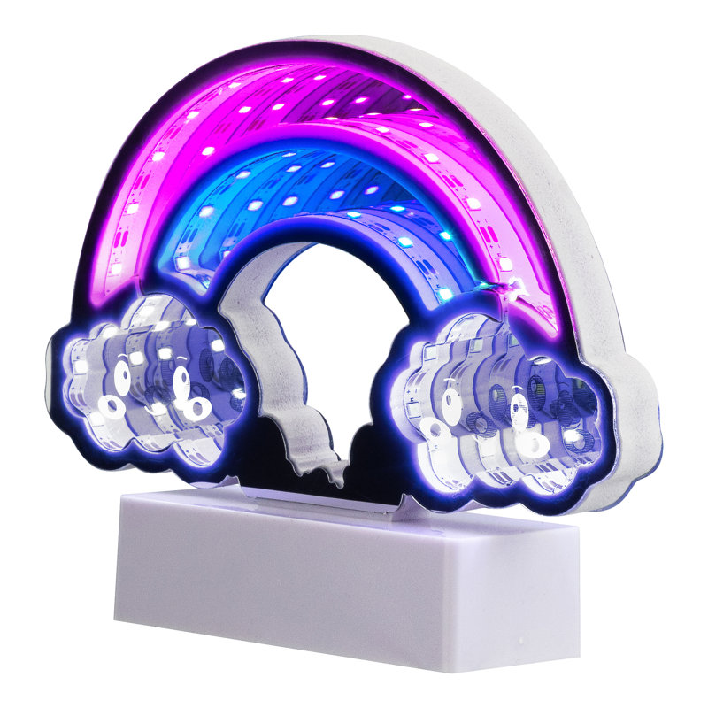 Tunnel arc-en-ciel à DEL 3D - 7,25 po