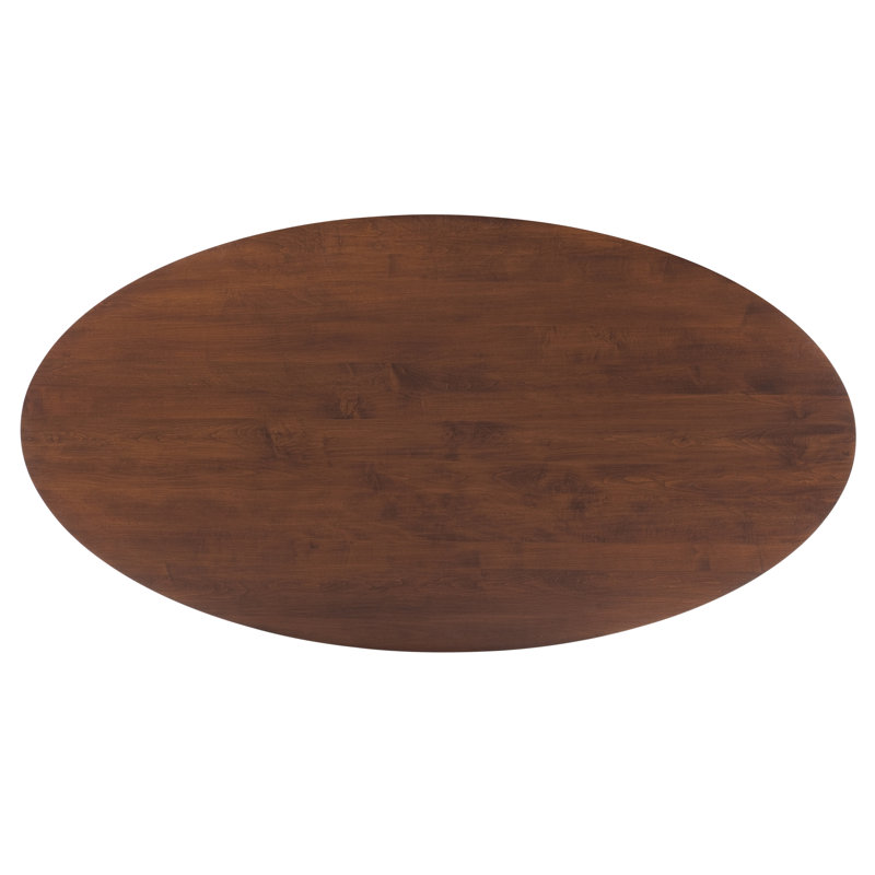 Angellyn Maple Oval Dining Table, 29" H x 70" L x 36" W, Aurora