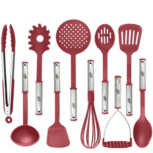 KitchenAid, Kitchen, 2pc Heavy Duty Kitchenaid Utensils Slotted Red Spoon  Spatula