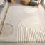 Tapis à poils longs Hazy Swirl-1605788276