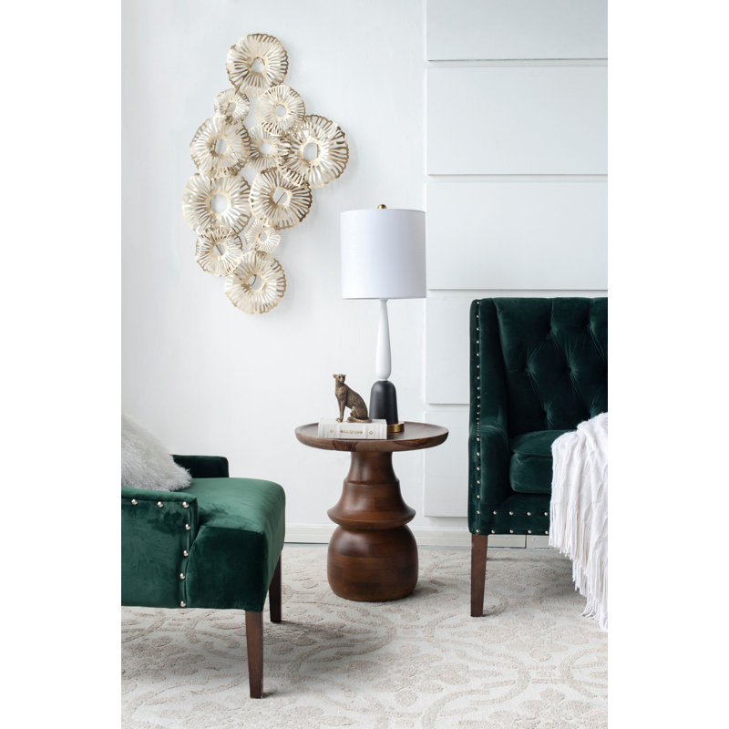 Lampe de table en métal 11 x 11 x 30,2 po