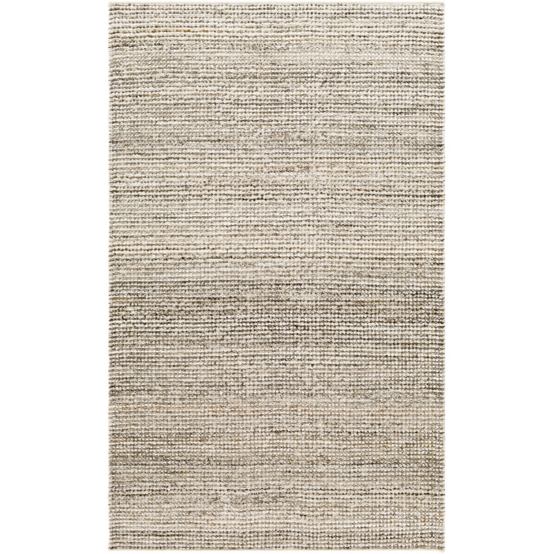 Abstract Area Rug in Tan, Rectangle 5' x 7'6"