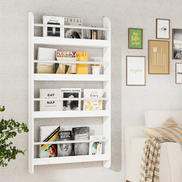 2 Pcs Small Shelf Wall Mount Shelves Large Decor Adhesive Acrylic
