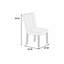 Chaise d'appoint rembourrée (ensemble de 2)