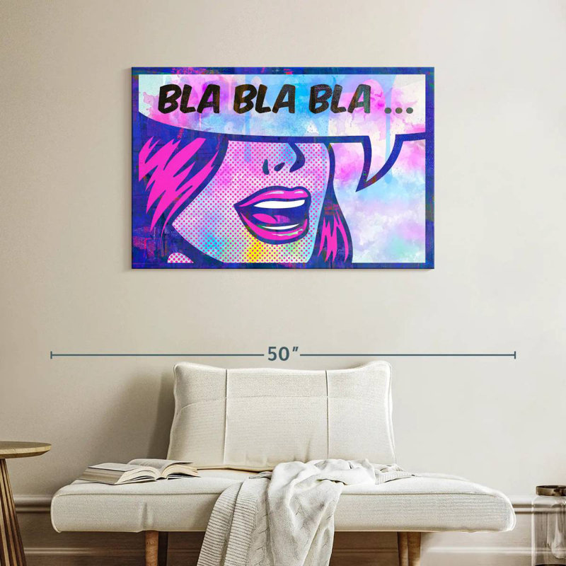 Tergel Bla Bla Bla, 26" H x 39" W