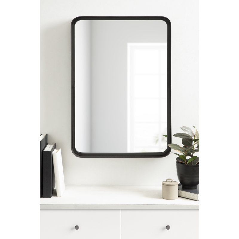 Miroir mural Annaluisa, gris, 30 po x 20 po