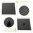 12 Inch Square Matte Black Shower With Dual Head Components , Easy Installation-118767980