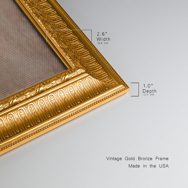 Toile encadrée de qualité supérieure Long Shore II - prête à être accrochée, H 25 po x l 45 po x P 1 po