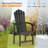 HDPE Patio Stackable Folding Adirondack Chair-1767226333