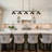 Dardani 5 - Light Dimmable Farmhouse Chandelier Billiard & Pool Table Lights Black Chandelier Island Lights for Kitchen Dining Room Light Fixture