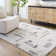 Machine Washable Shaggy Boho Charcoal Area Rug
