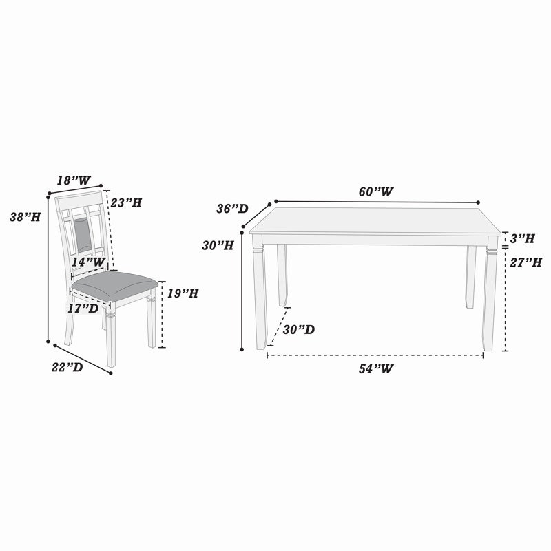 Herbert 6 - Person Dining Set