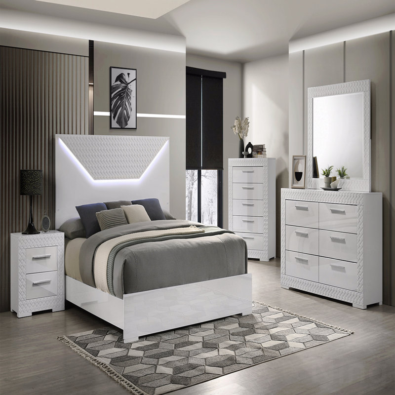 Miroir d'appoint moderne avec cadre en bois