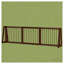 Barrière pour animaux autoportante rétractable en bois, largeur réglable jusqu'à 74,8 po, brun