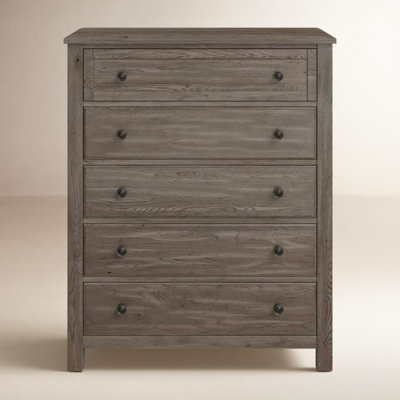 Lewin 43" Oak 5-Drawer Chest