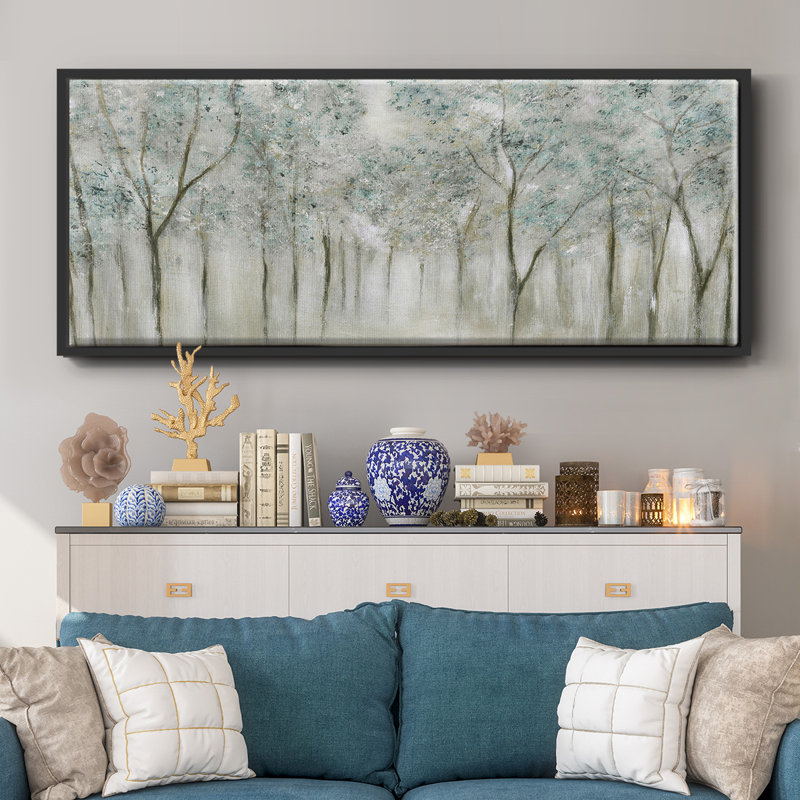 «Neutral Spring», reproduction sur toile, H 24 po x l 60 po x P 1,5 po, Noir