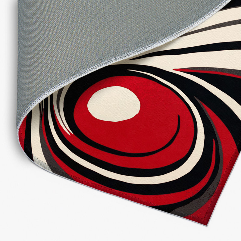 Tapis intérieur et extérieur Scarlet Dusk, Rectangle 1'6" x 2'6"
